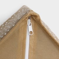 Органайзер для хранения белья Доляна Points, 4 ячейки, 29&times;29&times;10 см, цвет бежевый