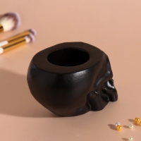 Предмет интерьера "Череп Безмолвие" 6,5*10см черный матовый Предмет интерьера "Череп Безмолвие" 6,5*10см черный матовый