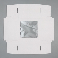 Коробка для торта с окном, кондитерская упаковка &laquo;Белая&raquo; 29 х 29 х 19 см