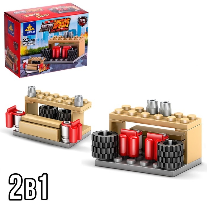 Конструктор пожарные «Техника», 16 видов, МИКС Конструктор пожарные «Техника», 16 видов, МИКС