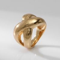 Кольцо металл &laquo;Тренд&raquo; бесконечность, объём, цвет золото, размер 16