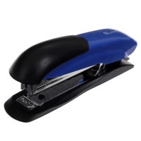Степлер Lamark Ulrich №10, металлический корпус, встроенный антистеплер, индикатор скоб, до 12 листов, синий