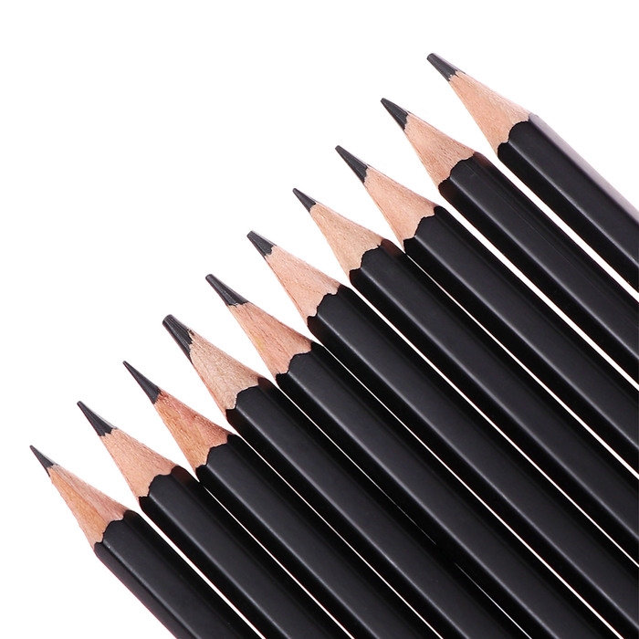 Набор карандашей чернографитных 10 штук (6В, 4В, 3В, 2В, В, В, НВ, НВ, Н, 2Н) Набор карандашей чернографитных 10 штук (6В, 4В, 3В, 2В, В, В, НВ, НВ, Н, 2Н)