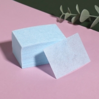 Салфетки для маникюра, безворсовые, плотные, 560 шт, 6 &times; 4 см, цвет голубой