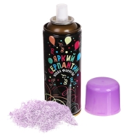 Спрей для новогоднего декора &laquo;Серпантин&raquo;, 250 мл., цвет светло-лиловый, на новый год