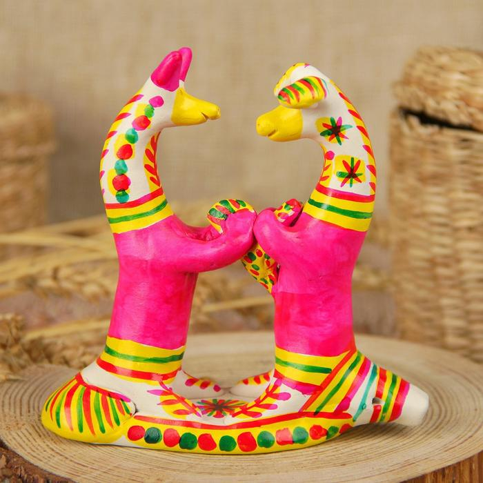 Филимоновская игрушка &laquo;Лиса с петухом&raquo;