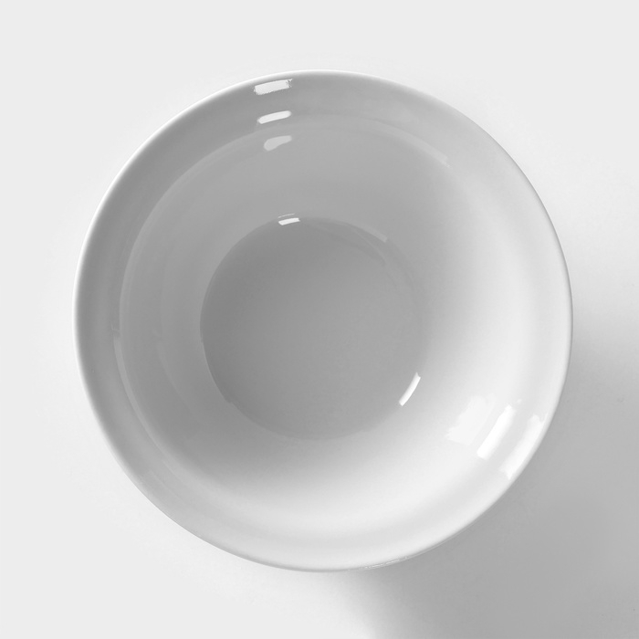 Тарелка фарфоровая &laquo;Идиллия&raquo;, 550 мл, d=17 см, белая