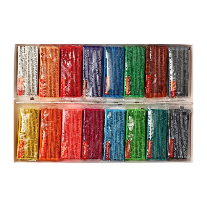 Пластилин 16 цветов, 216 г, ErichKrause "Kids Space Animals", со стеком, в картонной упаковке