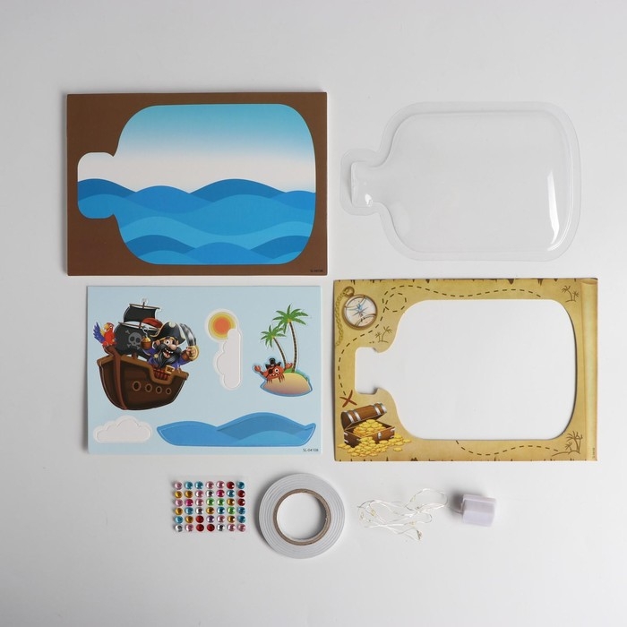 Набор для творчества &laquo;Ночник своими руками&raquo;, сокровища морей