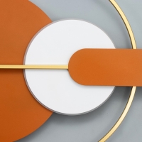 Бра "Алле" LED 16Вт 3000К  оранжевый белый 100х5х50см