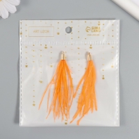 Декор для творчества перо "Кисть Страус" набор 2 шт персик 9х0,5 см Декор для творчества перо "Кисть Страус" набор 2 шт персик 9х0,5 см