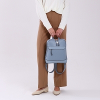 Рюкзак городской на молнии, цвет голубой