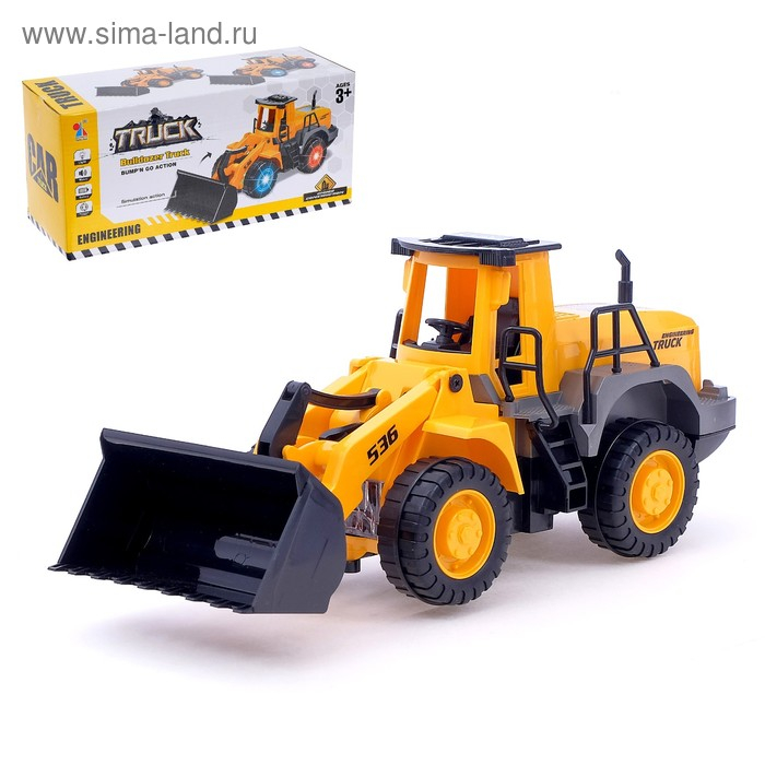 Трактор &laquo;Погрузчик&raquo;, работает от батареек, световые и звуковые эффекты