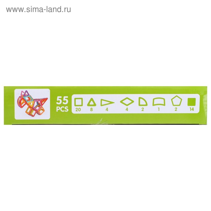 Конструктор магнитный «Магический магнит», 55 деталей Конструктор магнитный «Магический магнит», 55 деталей