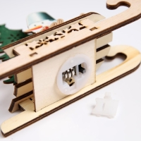 Светодиодная фигура «Сани со снеговиком» 15.5 × 12 × 5.5 см, дерево, батарейки LR1130х3 (в комплекте), свечение тёплое белое Светодиодная фигура «Сани со снеговиком» 15.5 × 12 × 5.5 см, дерево, батарейки LR1130х3 (в комплекте), свечение тёплое белое