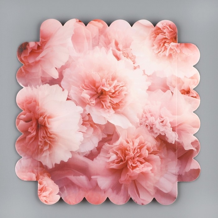 Коробка кондитерская, сундук, упаковка, &laquo;Нежные цветы&raquo;, 14 х 14 х 18 см