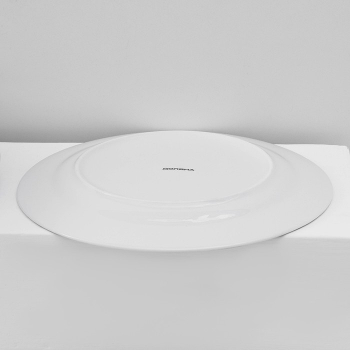 Набор тарелок фарфоровых Доляна &laquo;Звёздная ночь&raquo;, 18 предметов: 6 тарелок d=20 см, 6 тарелок d=25 см, 6 тарелок глубоких 340 мл