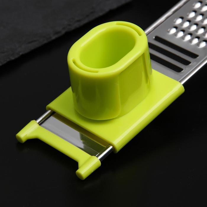 Тёрка для чеснока с держателем Доляна &laquo;Гауди&raquo;, 22&times;4,5 см, цвет МИКС