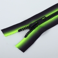 Молния &laquo;Трактор&raquo;, №5, разъёмная, замок автомат, 70 см, цвет зелёный/чёрный, цена за 1 штуку