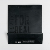 Пакет подарочный ламинированный вертикальный, упаковка, &laquo;Мужская воля&raquo;, M 25.5 х 30 х 9 см