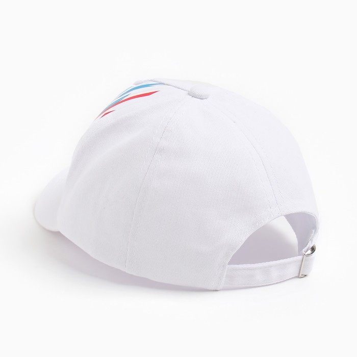 Бейсболка для мальчика, цвет белый, размер 52-54