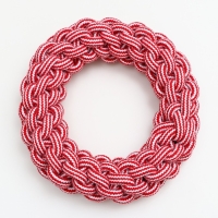 Игрушка канатная "Кольцо", 250 г, до 20 см, красная/белая Игрушка канатная "Кольцо", 250 г, до 20 см, красная/белая