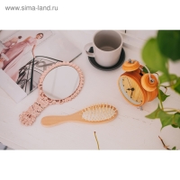 Расчёска массажная, 6 &times; 22 см, цвет &laquo;светлое дерево&raquo;