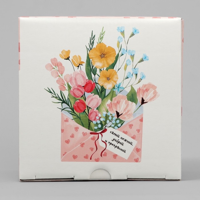 Коробка подарочная складная, упаковка, &laquo;Самой нежной&raquo;, 15 х 15 х 7 см