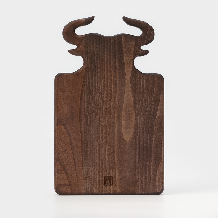 Доска для подачи блюд Wild Kitchen «Бык», 34,5×21,5×2,5 см, тёмный бук Доска для подачи блюд Wild Kitchen «Бык», 34,5×21,5×2,5 см, тёмный бук