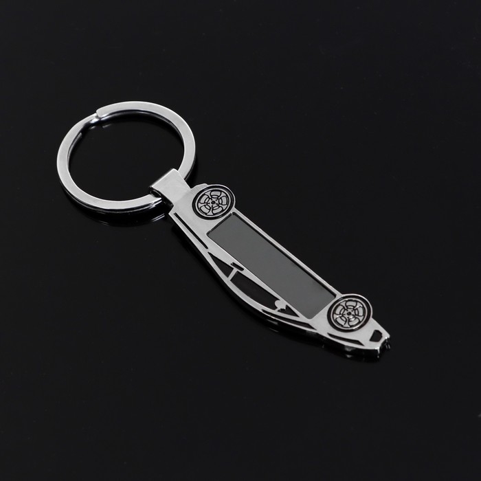 Брелок для ключей Cartage, Брелок для ключей Cartage, "Спорткар", металл, хром