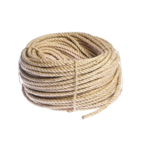 Канат пеньковый кручёный 12 мм, бухта (90 м) Канат пеньковый кручёный 12 мм, бухта (90 м)