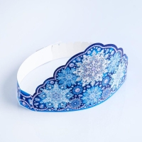 Маска-ободок "Новогодняя корона" синяя Маска-ободок "Новогодняя корона" синяя