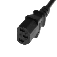 Кабель питания Luazon KDGN-005, Schuko - C13, 10 А, 5 м, 3-х жильный, черный