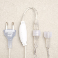 Гирлянда &laquo;Сеть&raquo; 2 &times; 1.5 м, IP44, УМС, прозрачная нить, 192 LED, свечение синее, 220 В