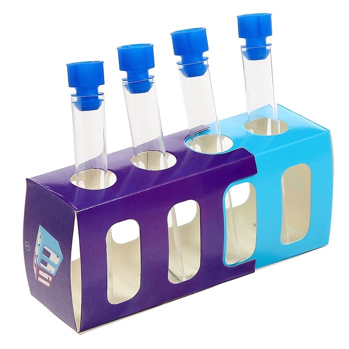 Набор для опытов &laquo;Моя первая лаборатория&raquo;, лабораторные пробирки и штатив