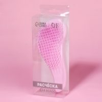 Расчёска массажная, 7,5 &times; 18,5 см, PVC коробка, цвет МИКС