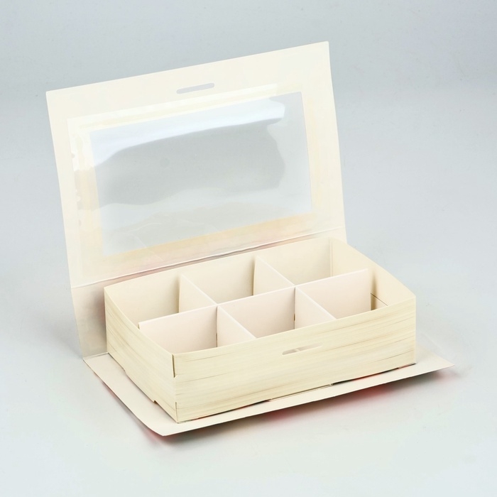 Коробка под 6 конфет с ячейками &laquo;Самой прекрасной&raquo; 14.5 х 9.5 х 3.5 см