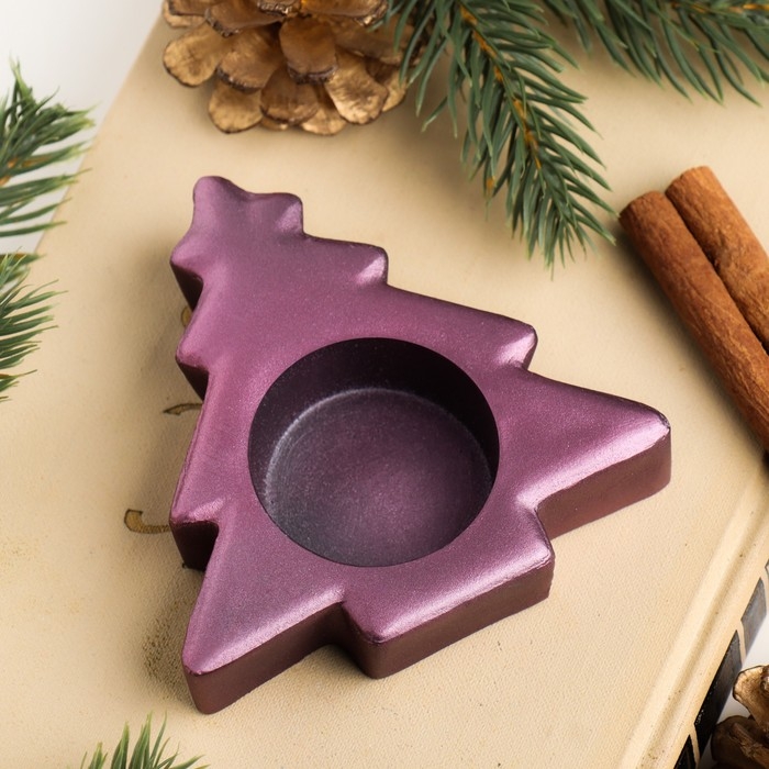 Подсвечник новогодний Подсвечник новогодний "Ёлочка", 2,5х9 см