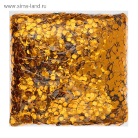 Наполнитель для шара &laquo;Конфетти круг&raquo;, 1 см, фольга, цвет золотой, 500 г