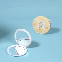 Зеркало складное «Нежность», d = 7,5 см, цвет жёлтый Зеркало складное «Нежность», d = 7,5 см, цвет жёлтый