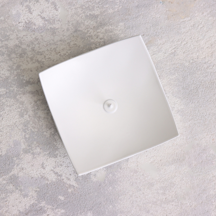 Подсвечник "Кварта" металл на 1 свечу, 7х2,7 см, белый