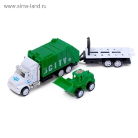 Грузовик инерционный &laquo;Городские службы&raquo; с трактором, МИКС