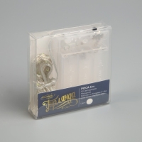 Гирлянда &laquo;Нить&raquo; 5 м роса, IP20, серебристая нить, 50 LED, мерцание белым, батарейки AAх3 (нет в комплекте), свечение белое