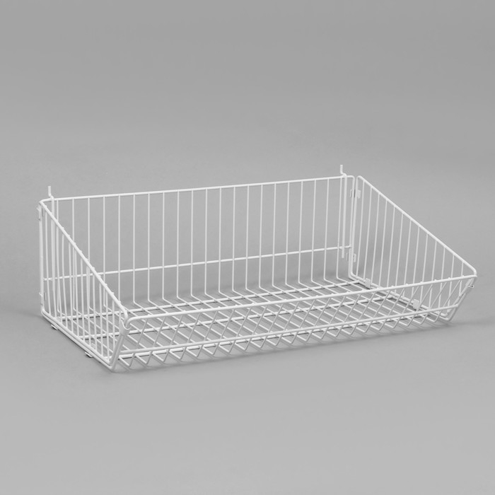 Накопитель разборный на колесах, 5 корзин, 58&times;53&times;146 см, цвет белый