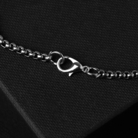 Кулон унисекс «Крестик» с черепом, цвет чернёное серебро, 60 см Кулон унисекс «Крестик» с черепом, цвет чернёное серебро, 60 см