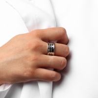 Кольцо металл &laquo;Тренд&raquo; катушка, цвет серебро, размер 18