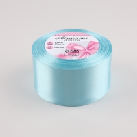 Лента атласная, 50 мм &times; 23 &plusmn; 1 м, цвет голубой №211