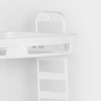 Полка угловая &laquo;Трансформер&raquo;, 25&times;18&times;58 см, цвет белый