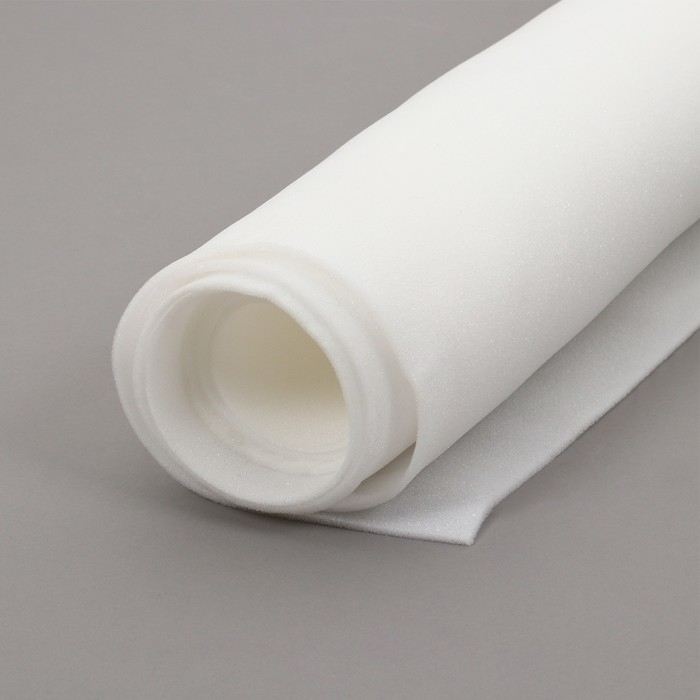 Поролон, 2 &times; 1 м, толщина 5 мм, 16 кг/м&sup3;, белый