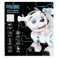 Робот собака &laquo;Дружок&raquo; ZHORYA, программируемый, на пульте управления, интерактивный: звук, свет, сенсорный, реагирует на голос, на аккумуляторе